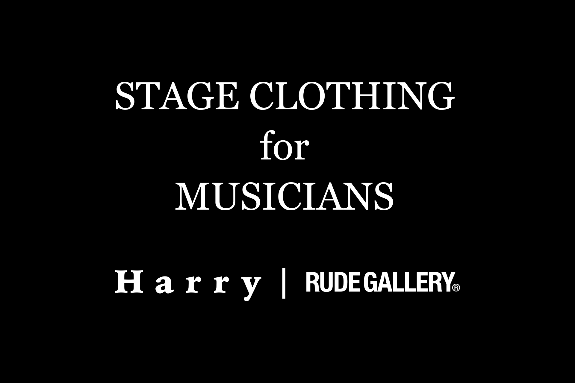 STAGE CLOTHING for MUSICIANS Sessions